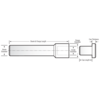 Robb-Jack Arbor 1.00000-in ID, 0.75-in OD, 1.50000-in Flange, 4-in OAL AB-1000